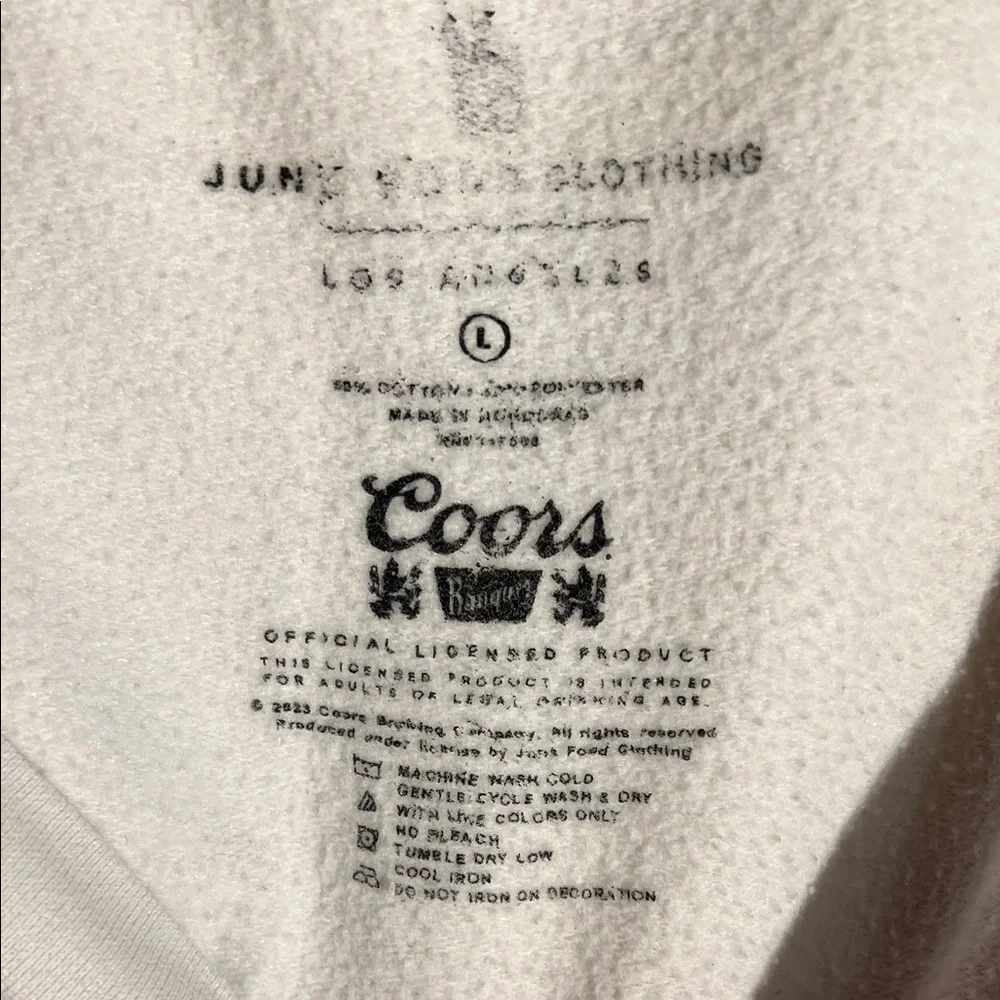 Coors Beer Graphic Crewneck Sweater - Cream - Picture 2 of 5
